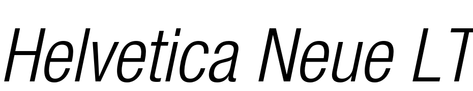 Helvetica Neue LT Pro 47 Light Condensed Oblique cкачати шрифт безкоштовно